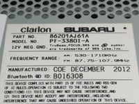 2013 Subaru Legacy Radio AM FM Cd Player Receiver Replacement P/N:86201AJ61A Fits OEM Used Auto Parts - Oemusedautoparts1.co
