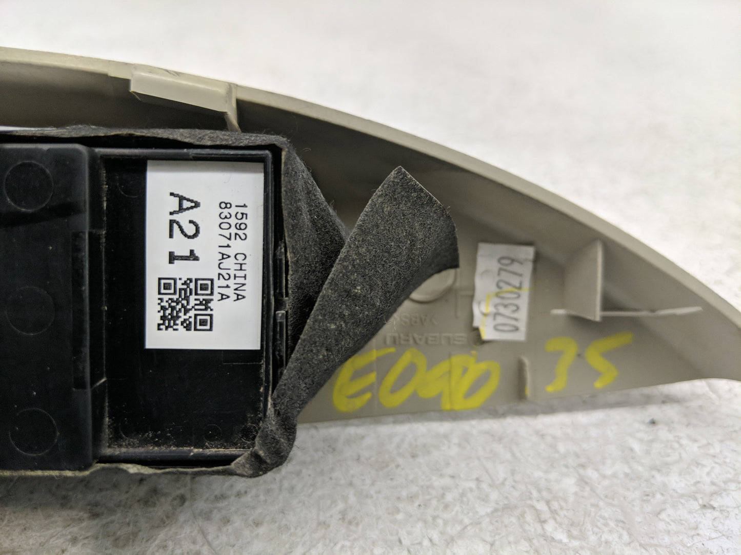 2013-2014 Subaru Legacy Master Power Window Switch Replacement Driver Side Left Fits Fits 2013 2014 OEM Used Auto Parts - Oe