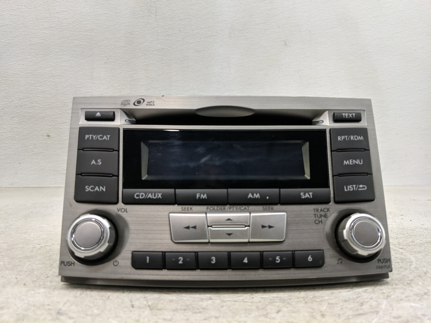 2012-2014 Subaru Legacy Radio AM FM Cd Player Receiver Replacement P/N:86201AJ61A Fits Fits 2012 2013 2014 OEM Used Auto Par