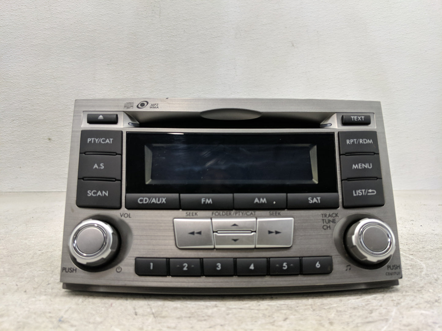 2012-2014 Subaru Legacy Radio AM FM Cd Player Receiver Replacement P/N:86201AJ61A Fits Fits 2012 2013 2014 OEM Used Auto Par