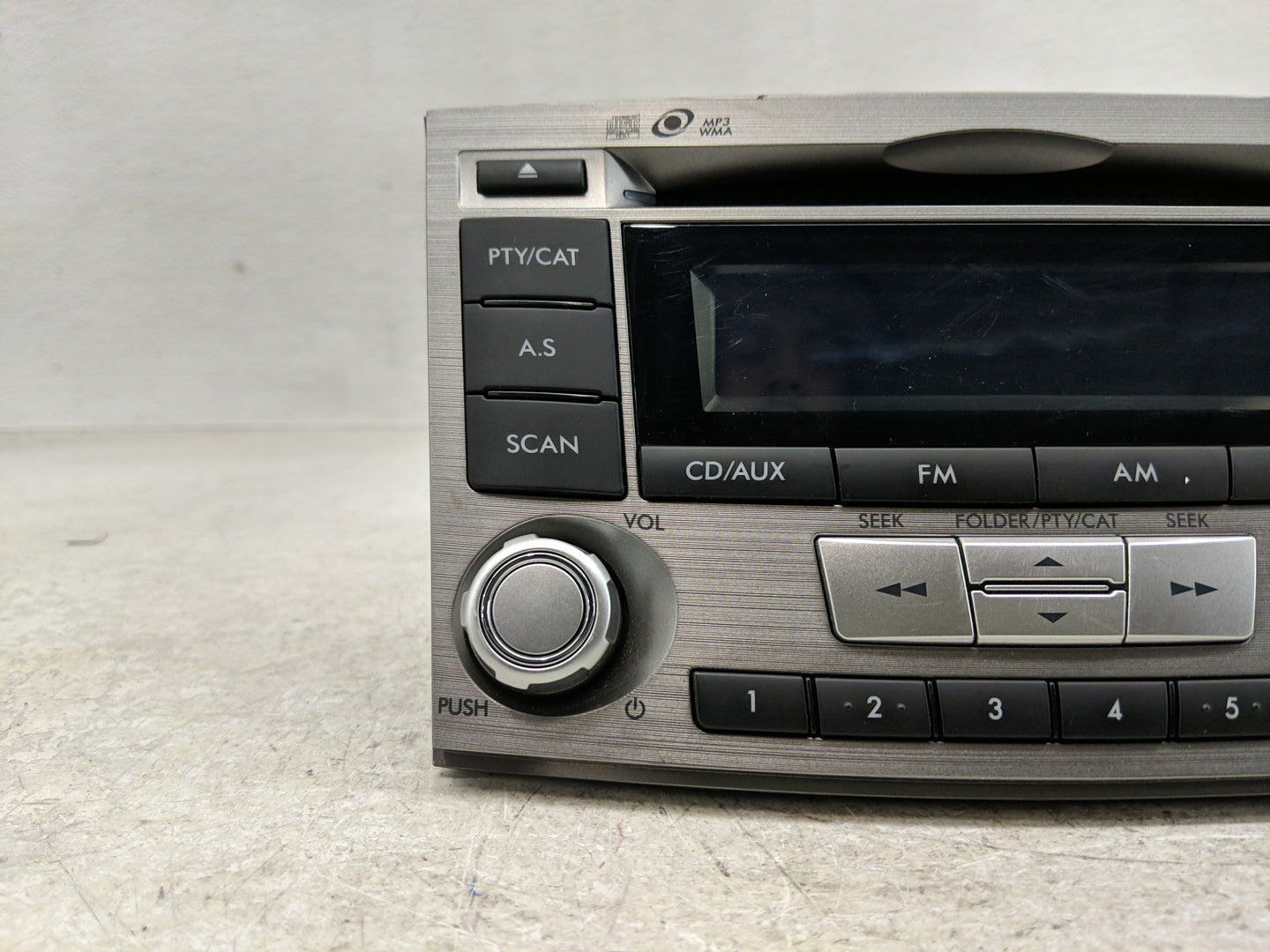 2012-2014 Subaru Legacy Radio AM FM Cd Player Receiver Replacement P/N:86201AJ61A Fits Fits 2012 2013 2014 OEM Used Auto Par