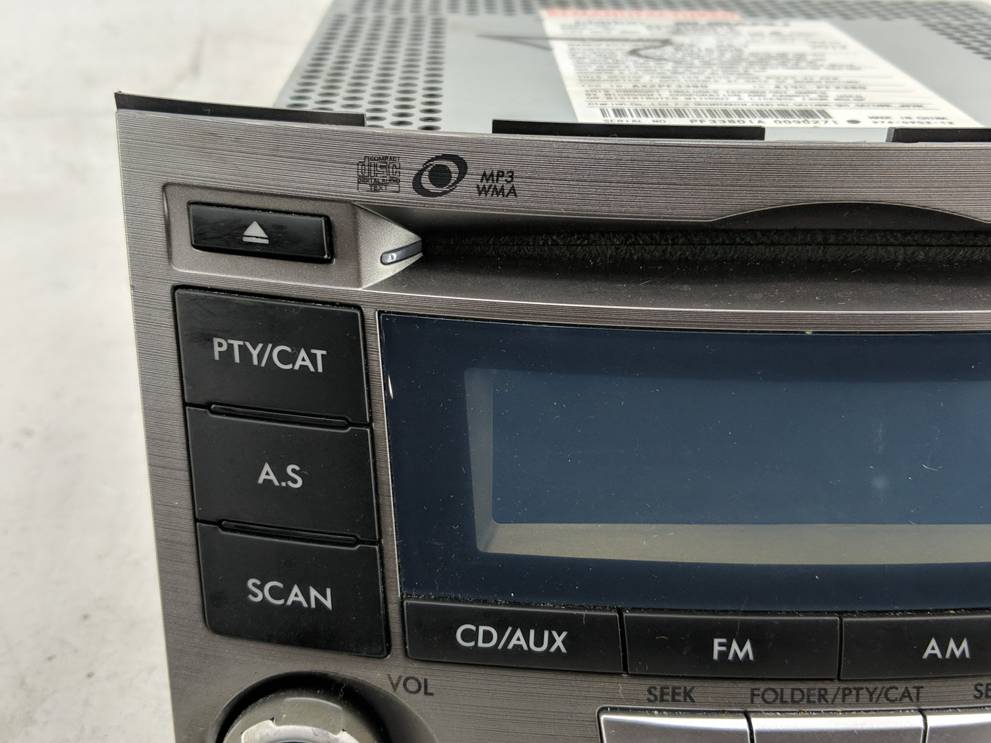 2012-2014 Subaru Legacy Radio AM FM Cd Player Receiver Replacement P/N:86201AJ61A Fits Fits 2012 2013 2014 OEM Used Auto Par