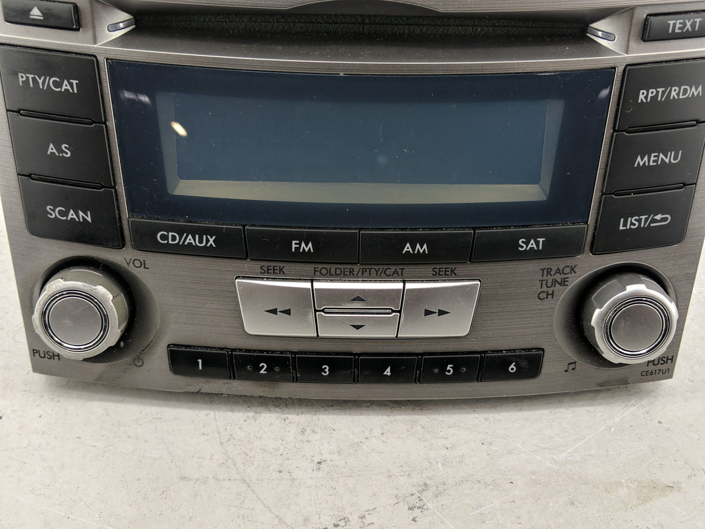 2012-2014 Subaru Legacy Radio AM FM Cd Player Receiver Replacement P/N:86201AJ61A Fits Fits 2012 2013 2014 OEM Used Auto Par