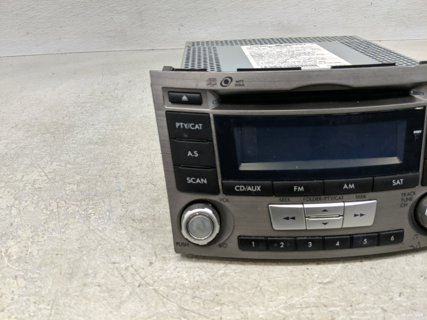 2012-2014 Subaru Legacy Radio AM FM Cd Player Receiver Replacement P/N:86201AJ61A Fits Fits 2012 2013 2014 OEM Used Auto Par