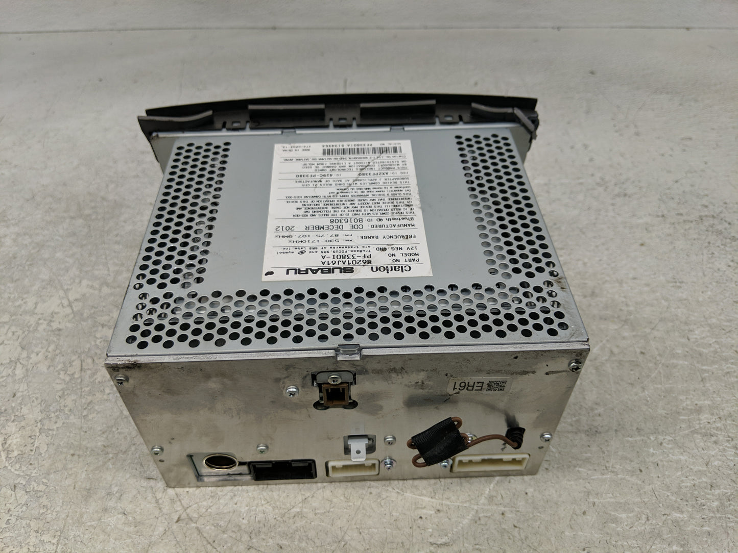 2012-2014 Subaru Legacy Radio AM FM Cd Player Receiver Replacement P/N:86201AJ61A Fits Fits 2012 2013 2014 OEM Used Auto Par