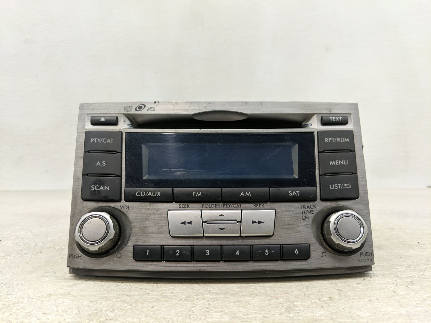 2012-2014 Subaru Legacy Radio AM FM Cd Player Receiver Replacement P/N:86201AJ61A Fits Fits 2012 2013 2014 OEM Used Auto Par