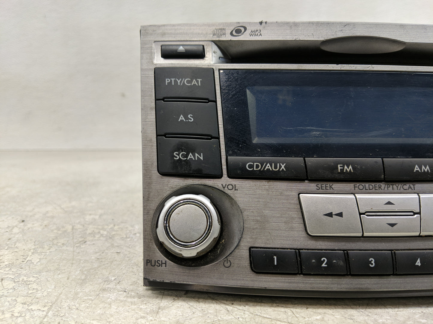 2012-2014 Subaru Legacy Radio AM FM Cd Player Receiver Replacement P/N:86201AJ61A Fits Fits 2012 2013 2014 OEM Used Auto Par