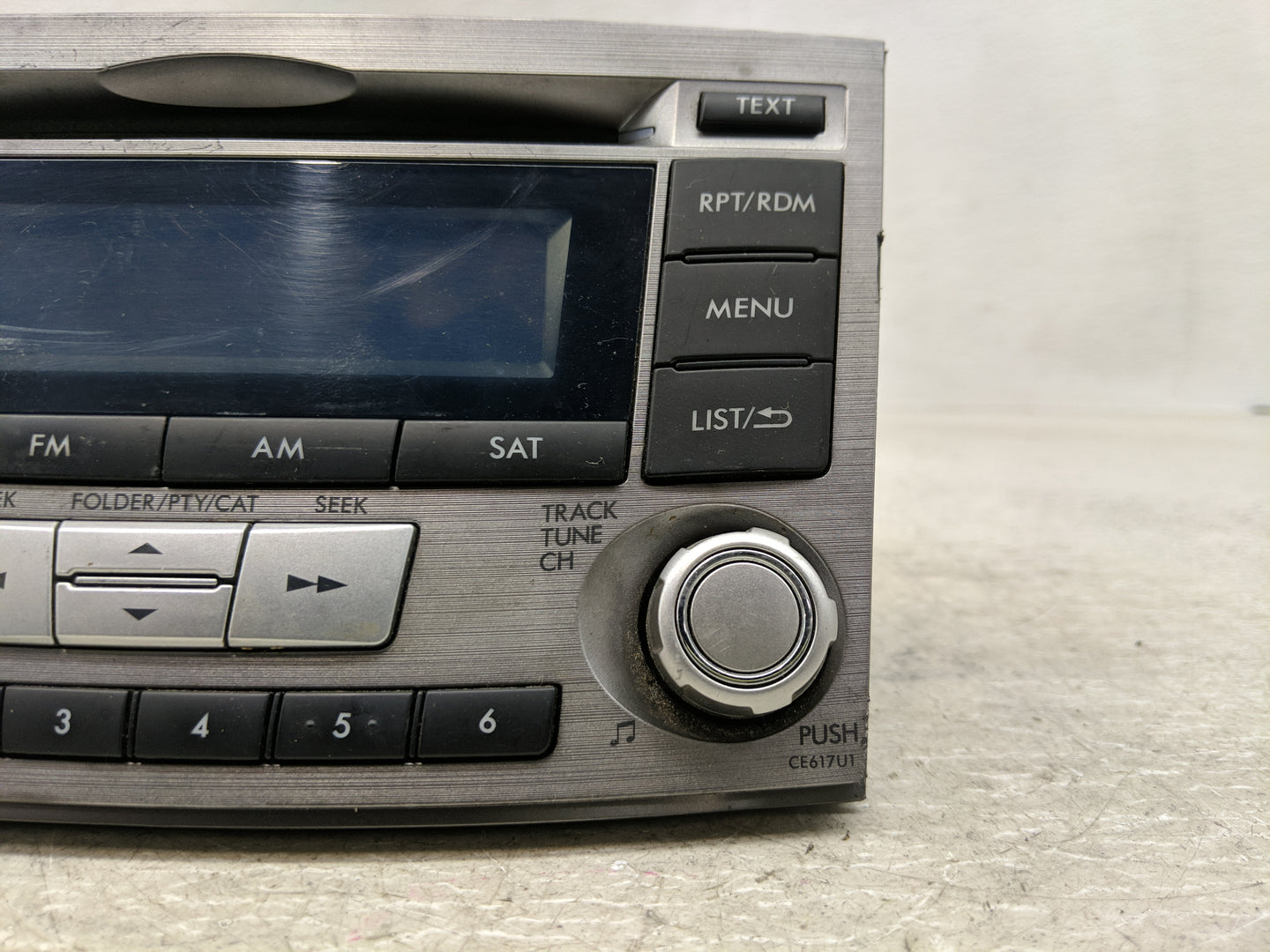 2012-2014 Subaru Legacy Radio AM FM Cd Player Receiver Replacement P/N:86201AJ61A Fits Fits 2012 2013 2014 OEM Used Auto Par