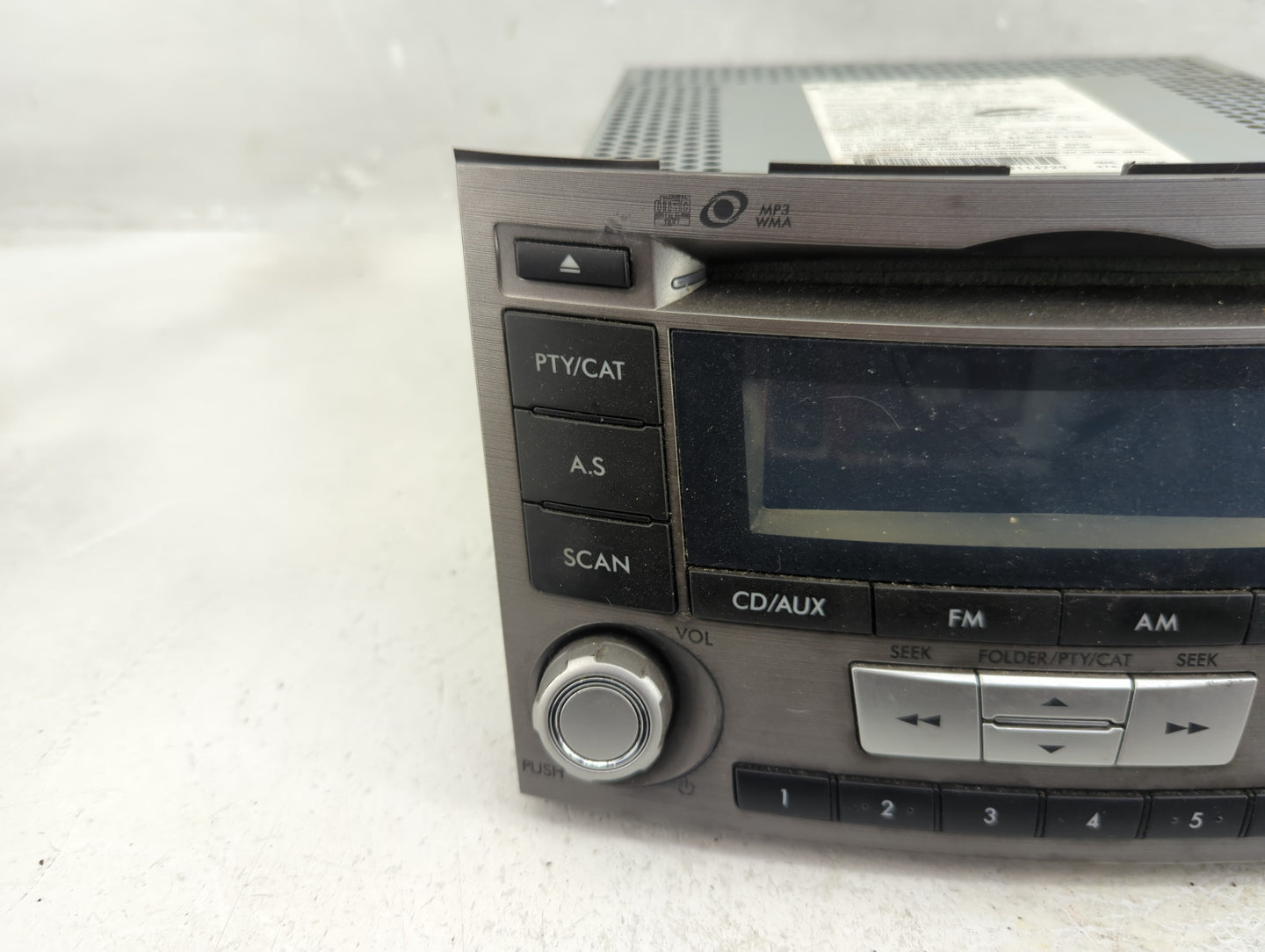 2012-2014 Subaru Legacy Radio AM FM Cd Player Receiver Replacement P/N:86201AJ61A Fits Fits 2012 2013 2014 OEM Used Auto Par