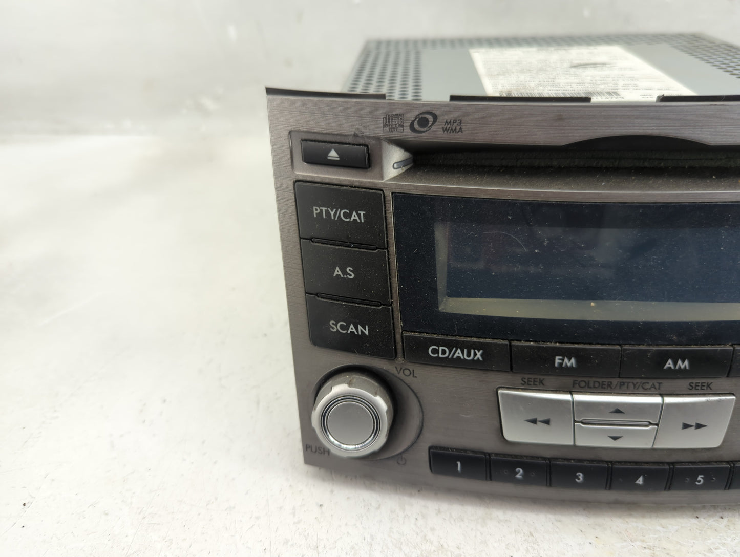 2012-2014 Subaru Legacy Radio AM FM Cd Player Receiver Replacement P/N:86201AJ61A Fits Fits 2012 2013 2014 OEM Used Auto Par