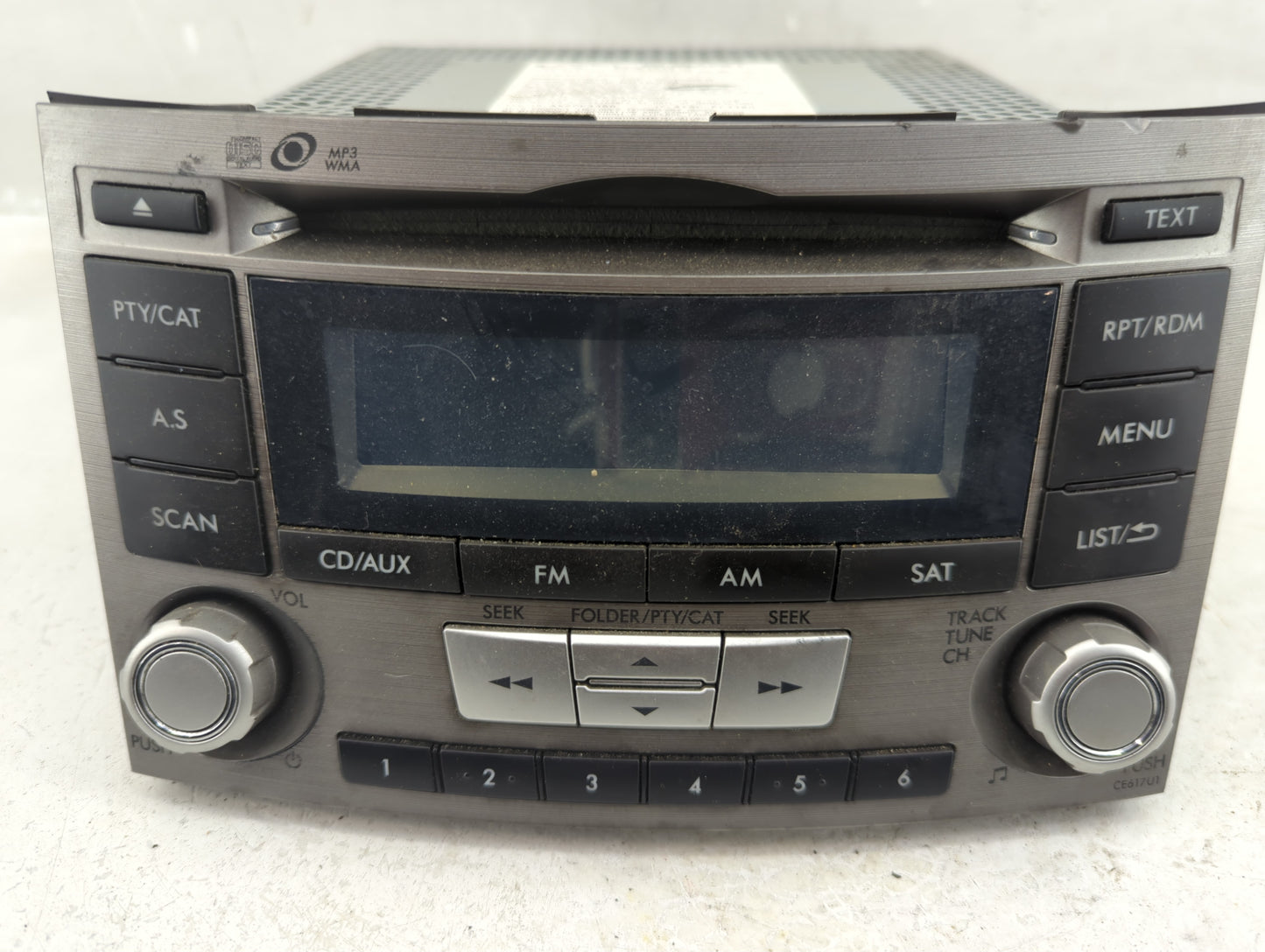 2012-2014 Subaru Legacy Radio AM FM Cd Player Receiver Replacement P/N:86201AJ61A Fits Fits 2012 2013 2014 OEM Used Auto Par