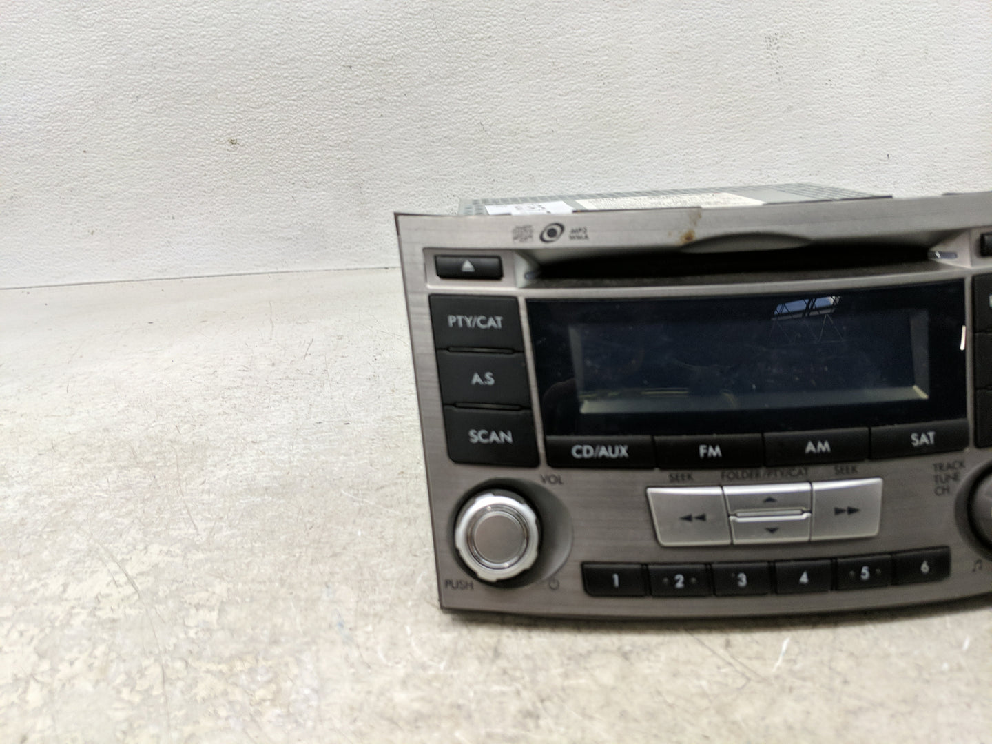 2012-2014 Subaru Legacy Radio AM FM Cd Player Receiver Replacement P/N:86201AJ61A Fits Fits 2012 2013 2014 OEM Used Auto Par