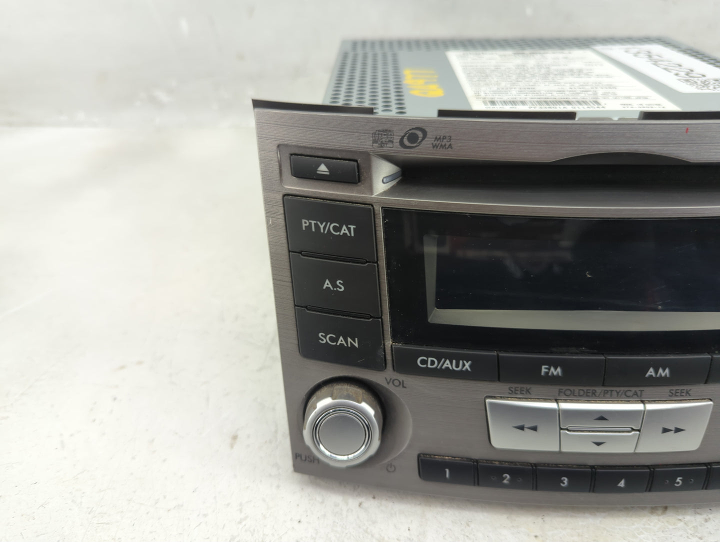 2012-2014 Subaru Legacy Radio AM FM Cd Player Receiver Replacement P/N:86201AJ61A Fits Fits 2012 2013 2014 OEM Used Auto Par