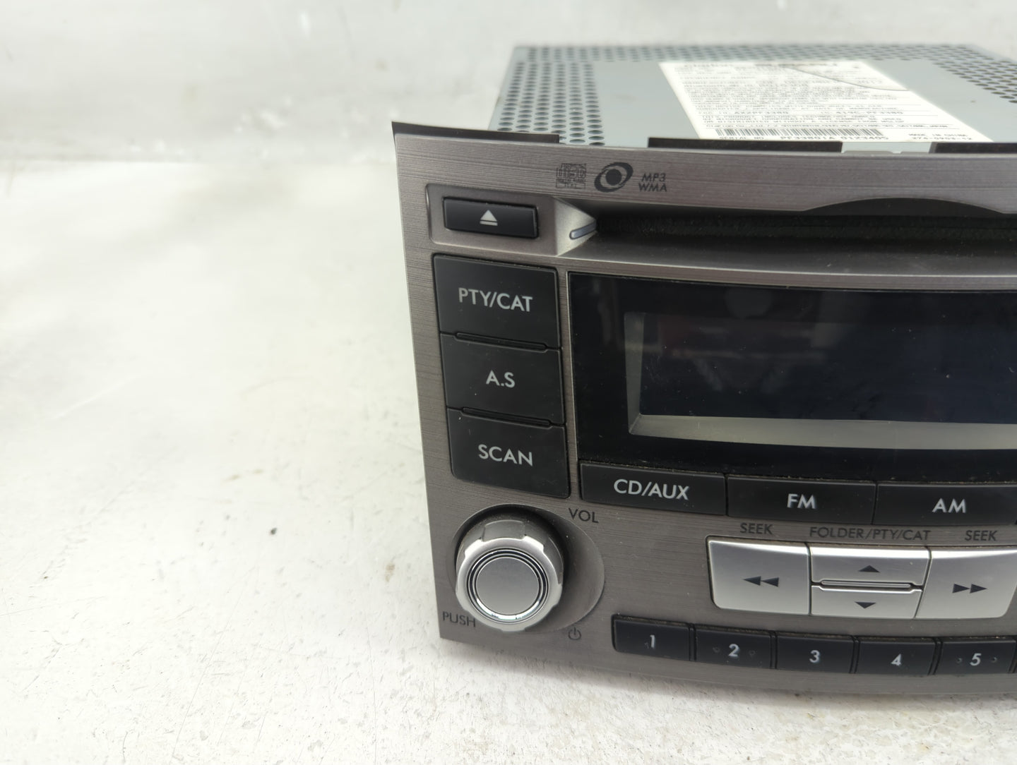 2012-2014 Subaru Legacy Radio AM FM Cd Player Receiver Replacement P/N:86201AJ61A Fits Fits 2012 2013 2014 OEM Used Auto Par