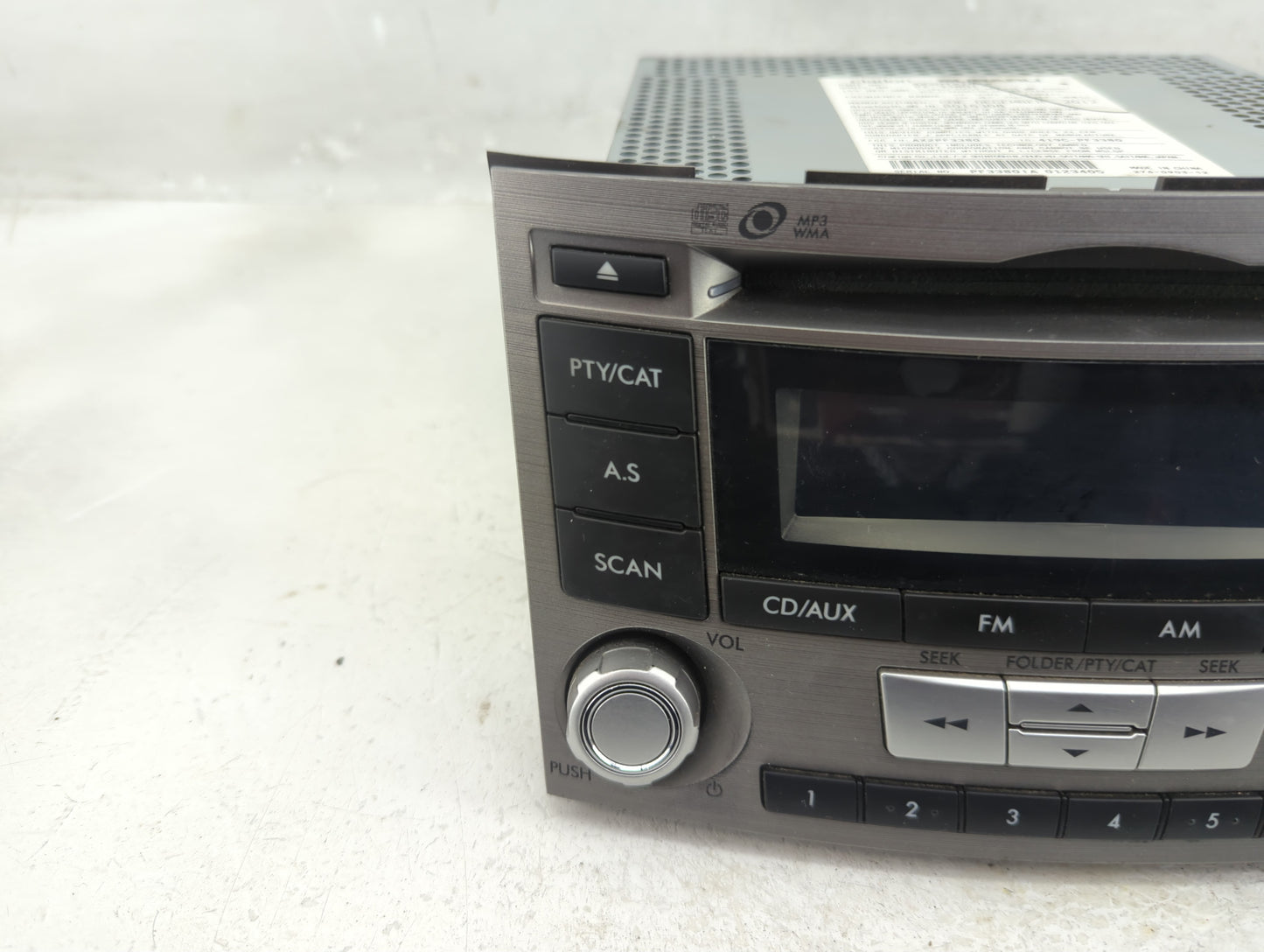 2012-2014 Subaru Legacy Radio AM FM Cd Player Receiver Replacement P/N:86201AJ61A Fits Fits 2012 2013 2014 OEM Used Auto Par