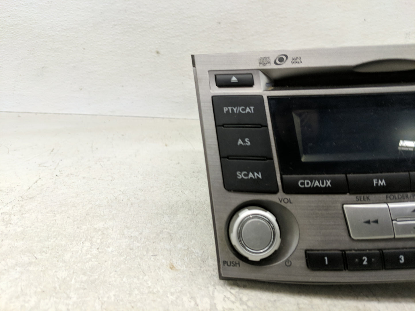 2012-2014 Subaru Legacy Radio AM FM Cd Player Receiver Replacement P/N:86201AJ61A Fits Fits 2012 2013 2014 OEM Used Auto Par