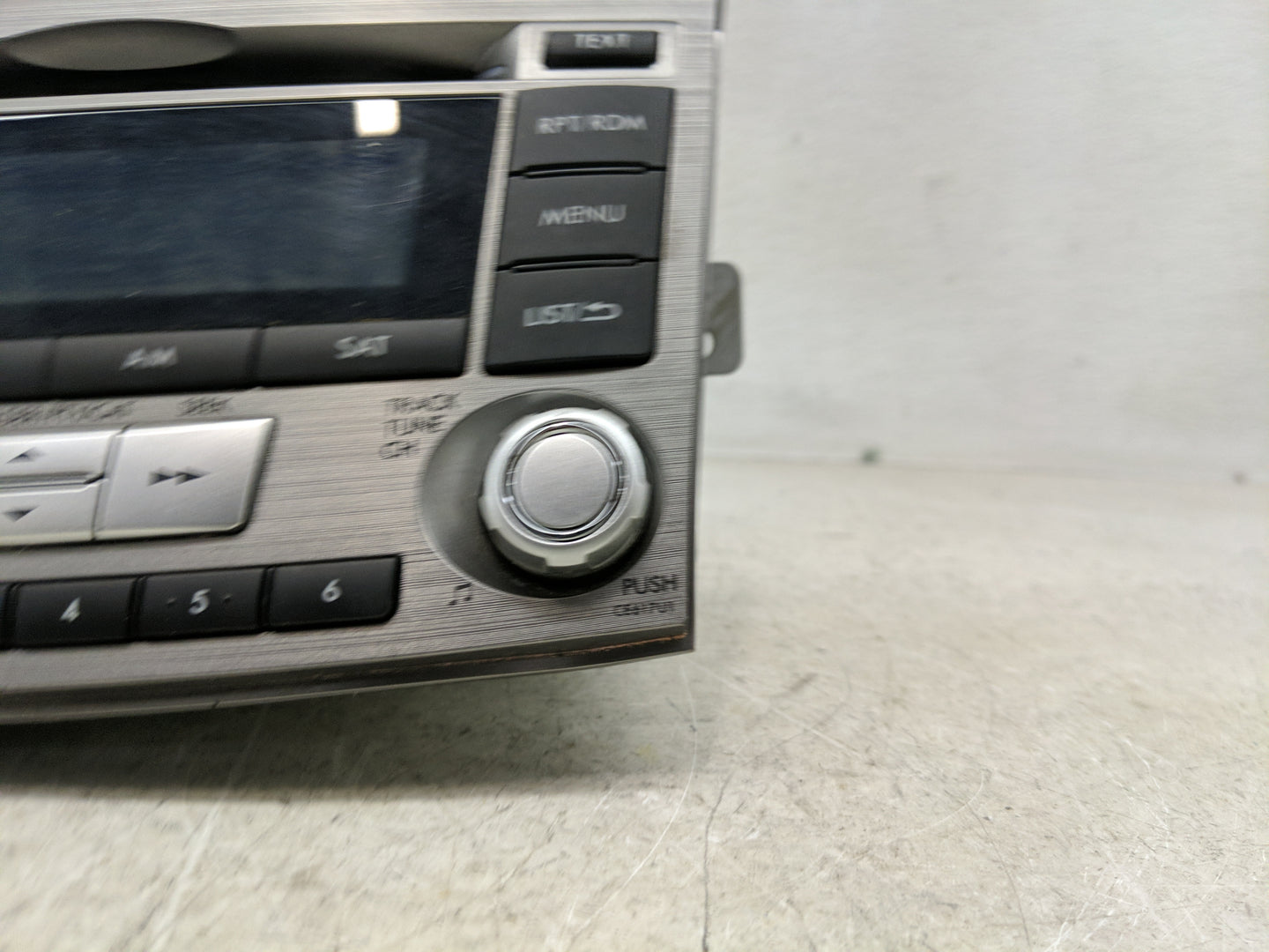 2012-2014 Subaru Legacy Radio AM FM Cd Player Receiver Replacement P/N:86201AJ61A Fits Fits 2012 2013 2014 OEM Used Auto Par