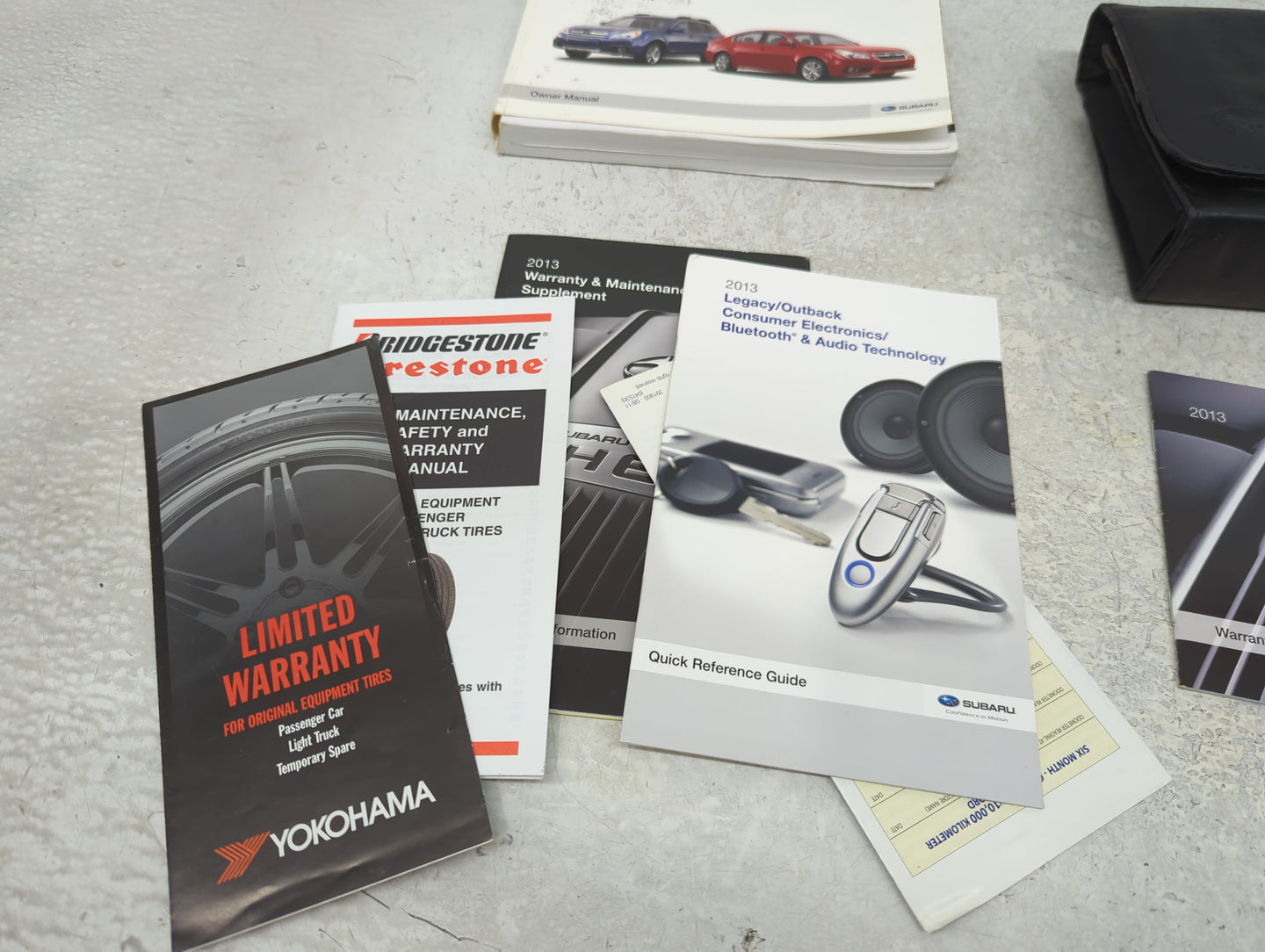 2013 Subaru Legacy Owners Manual Book Guide P/N:A2490BE-B OEM Used Auto Parts - Oemusedautoparts1.com