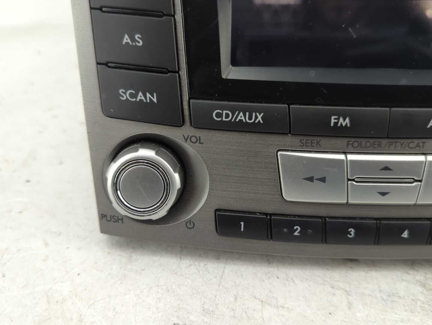 2013-2014 Subaru Legacy Radio AM FM Cd Player Receiver Replacement P/N:86201AJ61A PF-3380I-A Fits Fits 2013 2014 OEM Used Au