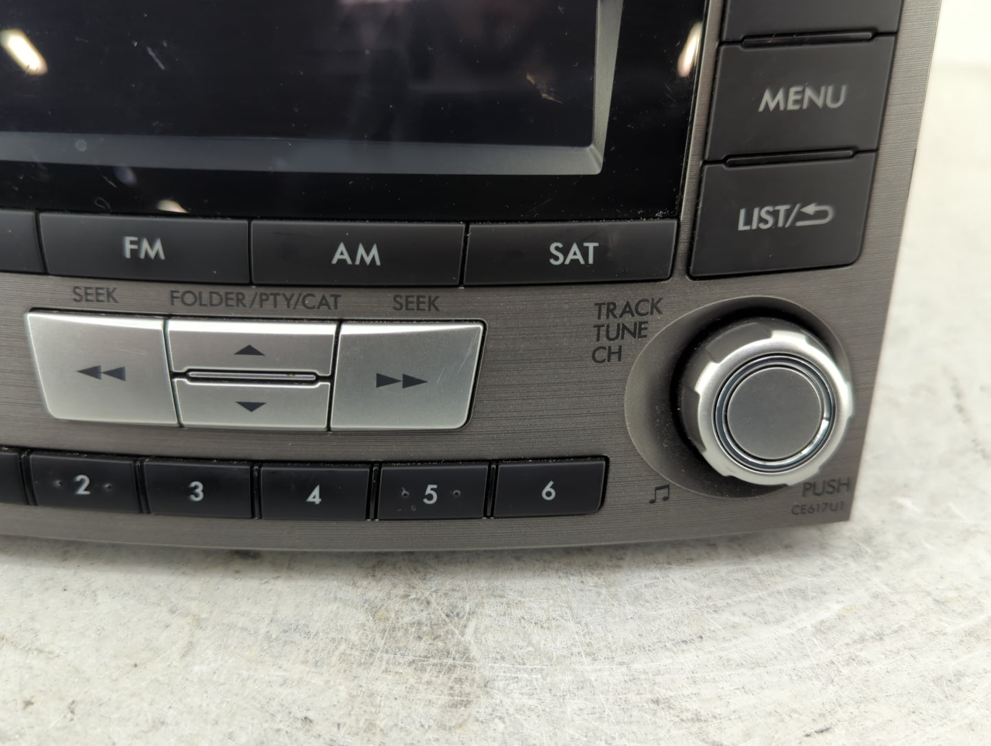 2013-2014 Subaru Legacy Radio AM FM Cd Player Receiver Replacement P/N:86201AJ61A PF-3380I-A Fits Fits 2013 2014 OEM Used Au
