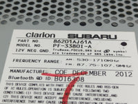 2013-2014 Subaru Legacy Radio AM FM Cd Player Receiver Replacement P/N:86201AJ61A PF-3380I-A Fits Fits 2013 2014 OEM Used Au