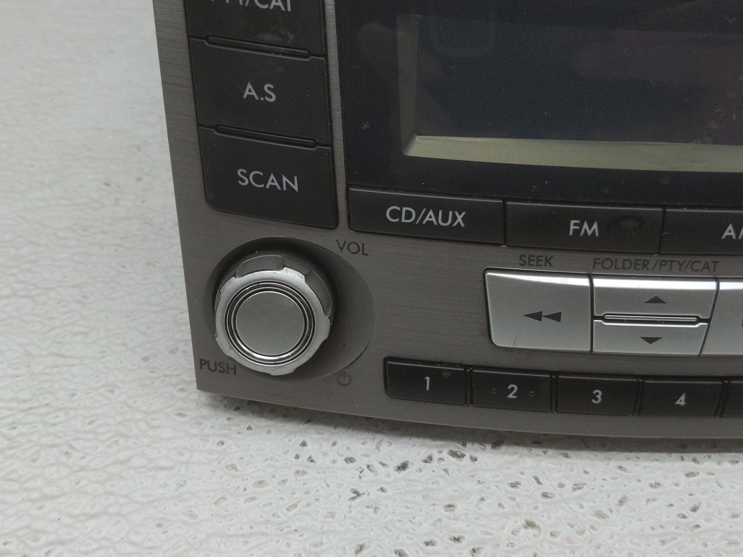 2012-2014 Subaru Legacy Radio AM FM Cd Player Receiver Replacement P/N:86201AJ61A Fits Fits 2012 2013 2014 OEM Used Auto Par
