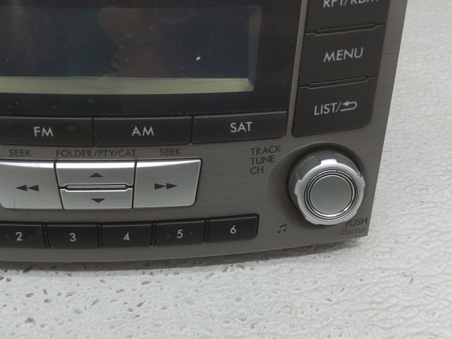 2012-2014 Subaru Legacy Radio AM FM Cd Player Receiver Replacement P/N:86201AJ61A Fits Fits 2012 2013 2014 OEM Used Auto Par