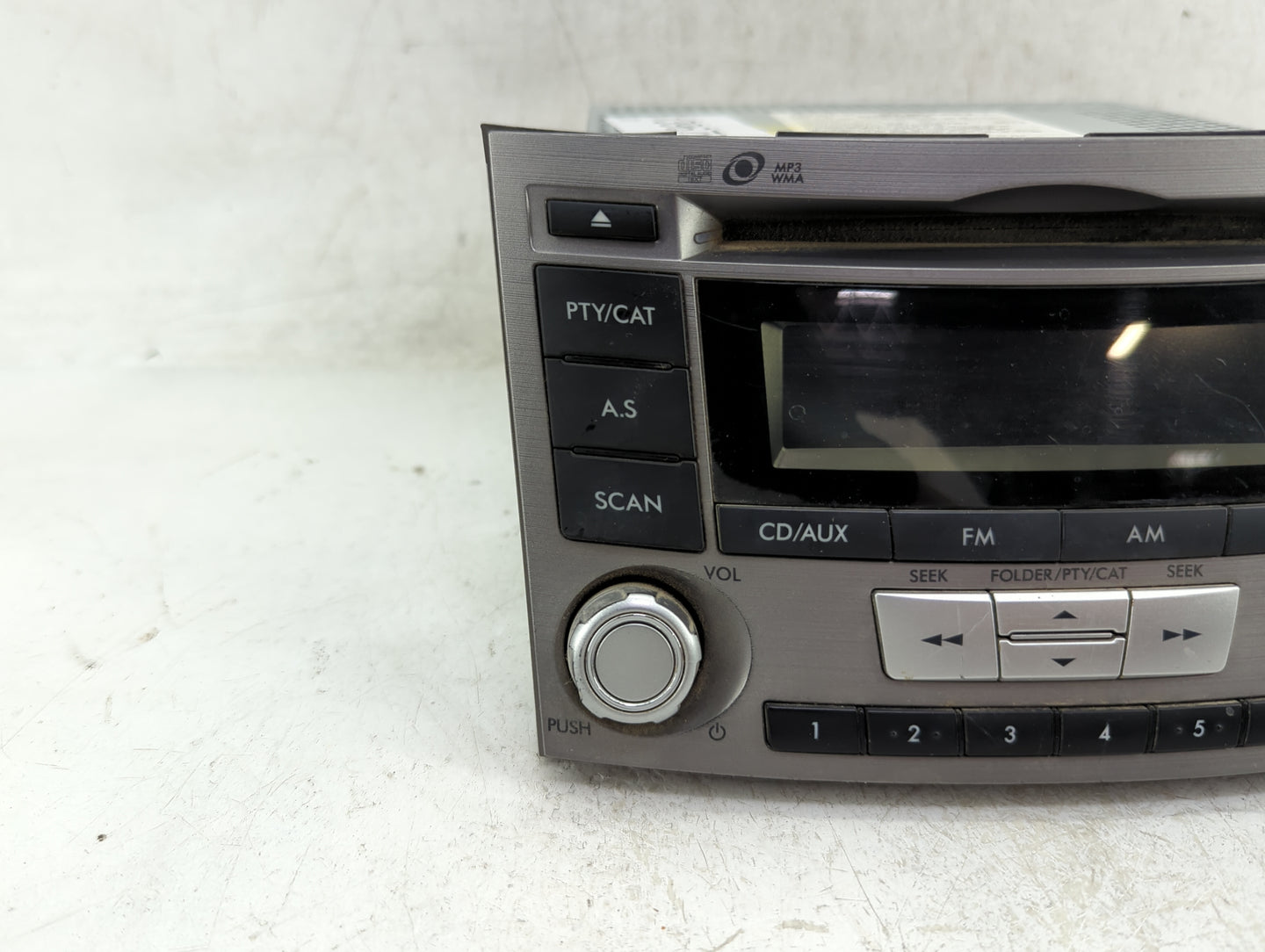 2013-2014 Subaru Legacy Radio AM FM Cd Player Receiver Replacement P/N:86201AJ61A Fits Fits 2013 2014 OEM Used Auto Parts - 