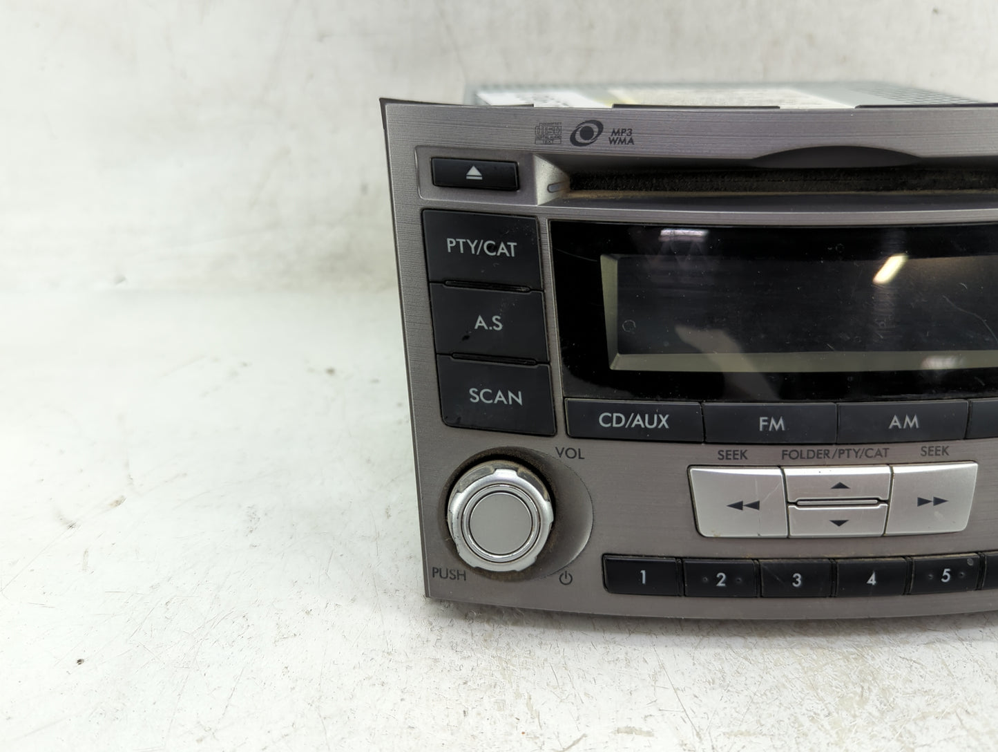 2013-2014 Subaru Legacy Radio AM FM Cd Player Receiver Replacement P/N:86201AJ61A Fits Fits 2013 2014 OEM Used Auto Parts - 