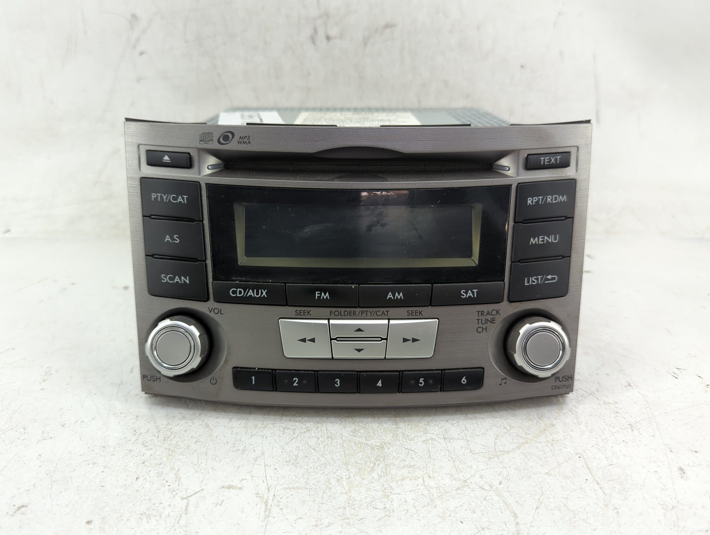 2012-2014 Subaru Legacy Radio AM FM Cd Player Receiver Replacement P/N:86201AJ61A Fits Fits 2012 2013 2014 OEM Used Auto Par