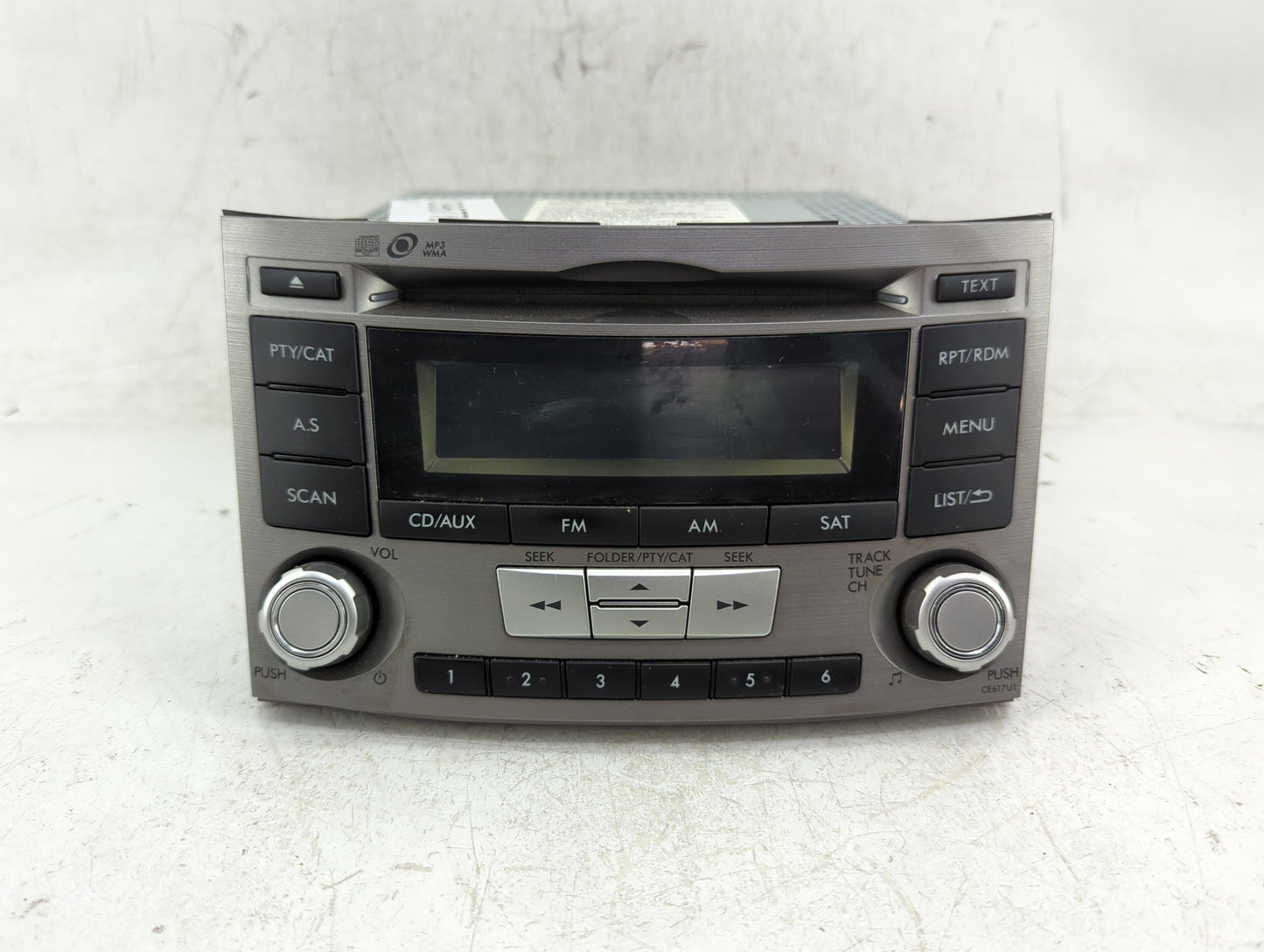 2012-2014 Subaru Legacy Radio AM FM Cd Player Receiver Replacement P/N:86201AJ61A Fits Fits 2012 2013 2014 OEM Used Auto Par