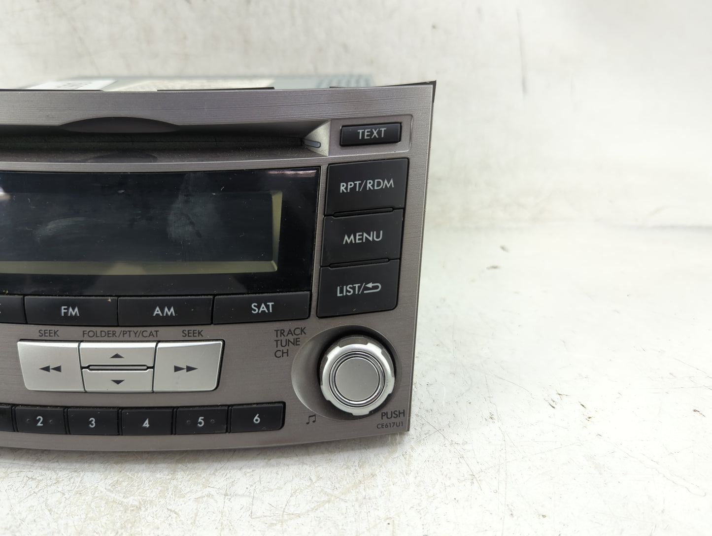 2012-2014 Subaru Legacy Radio AM FM Cd Player Receiver Replacement P/N:86201AJ61A Fits Fits 2012 2013 2014 OEM Used Auto Par