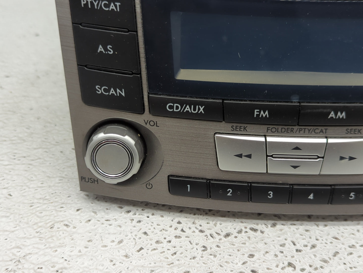 2012-2014 Subaru Legacy Radio AM FM Cd Player Receiver Replacement P/N:86201AJ61A Fits Fits 2012 2013 2014 OEM Used Auto Par