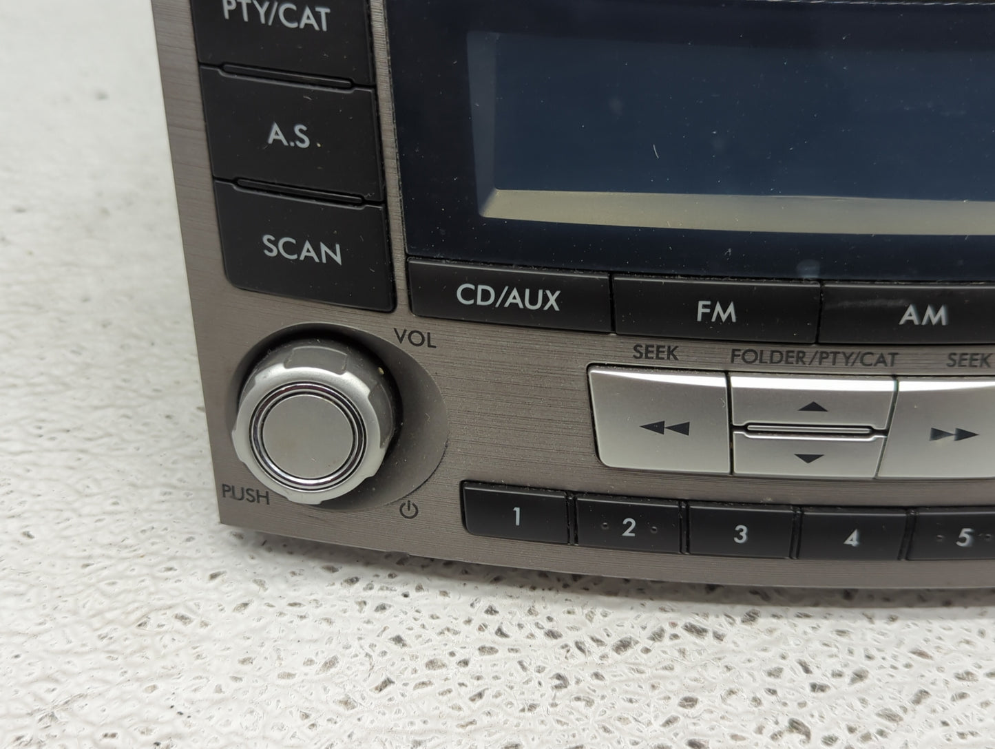 2012-2014 Subaru Legacy Radio AM FM Cd Player Receiver Replacement P/N:86201AJ61A Fits Fits 2012 2013 2014 OEM Used Auto Par