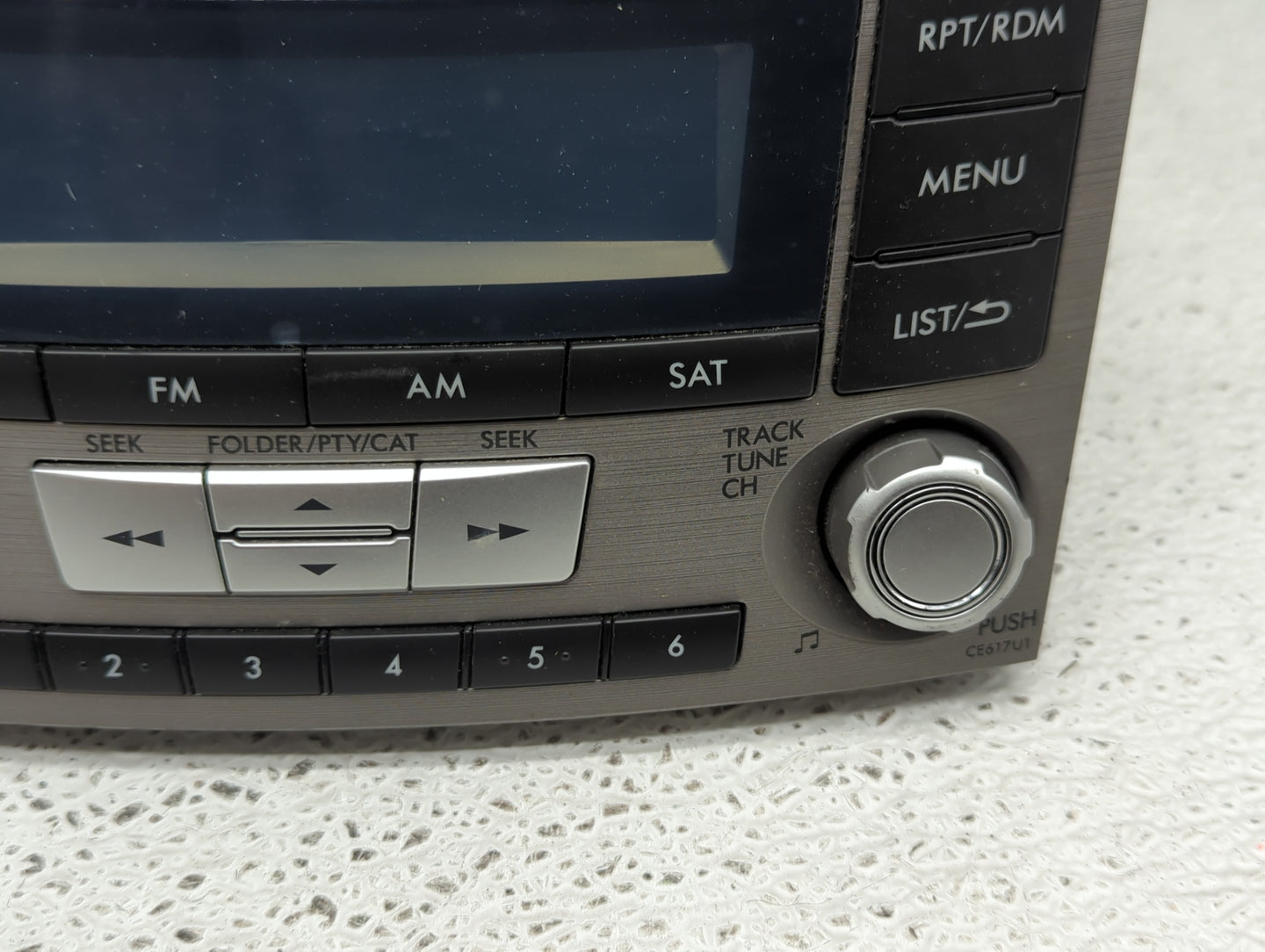 2012-2014 Subaru Legacy Radio AM FM Cd Player Receiver Replacement P/N:86201AJ61A Fits Fits 2012 2013 2014 OEM Used Auto Par