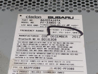 2012-2014 Subaru Legacy Radio AM FM Cd Player Receiver Replacement P/N:86201AJ61A Fits Fits 2012 2013 2014 OEM Used Auto Par