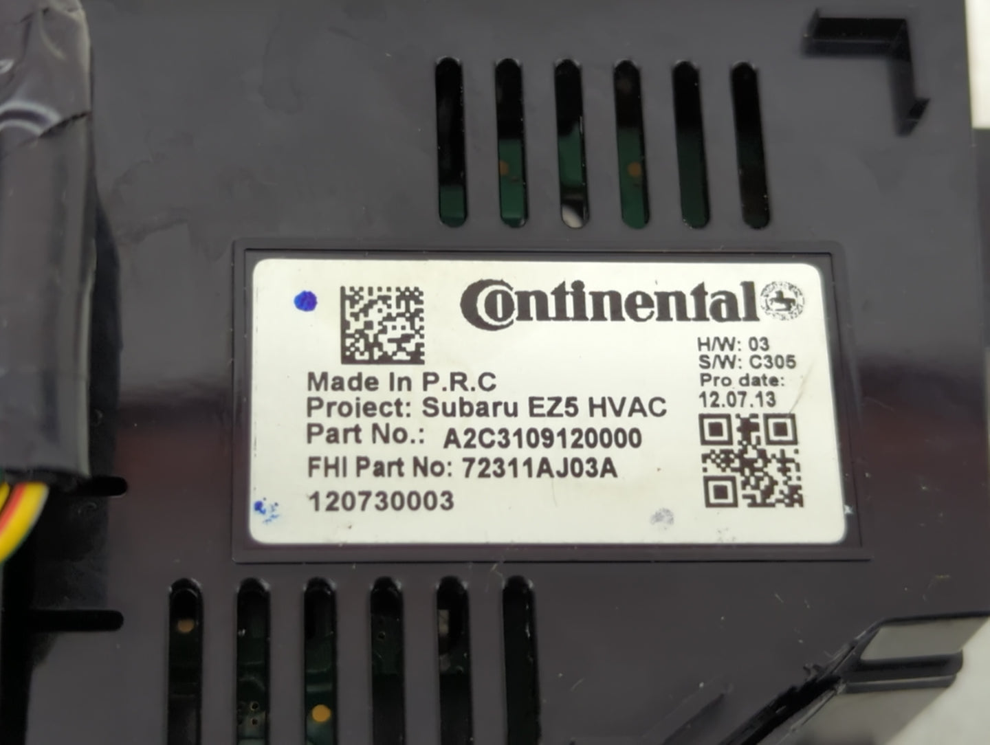 2010-2014 Subaru Legacy Climate Control Module Temperature AC/Heater Replacement P/N:A2C3109120000 Fits OEM Used Auto Parts 