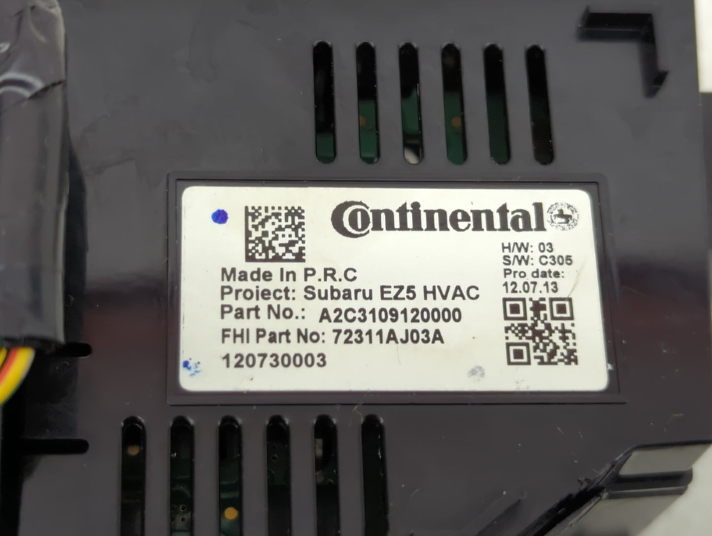 2010-2014 Subaru Legacy Climate Control Module Temperature AC/Heater Replacement P/N:A2C3109120000 Fits OEM Used Auto Parts 