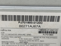2013 Subaru Legacy Radio AM FM Cd Player Receiver Replacement P/N:86271AJ67A Fits OEM Used Auto Parts - Oemusedautoparts1.co