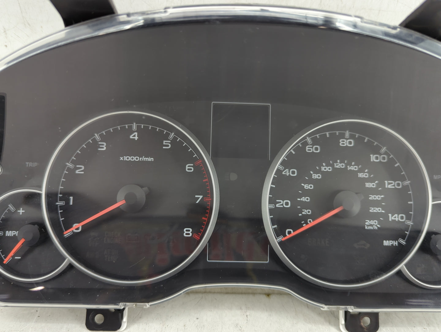 2013-2014 Subaru Legacy Instrument Cluster Speedometer Gauges P/N:R42648SDO140 FS-0337 Fits Fits 2013 2014 OEM Used Auto Par