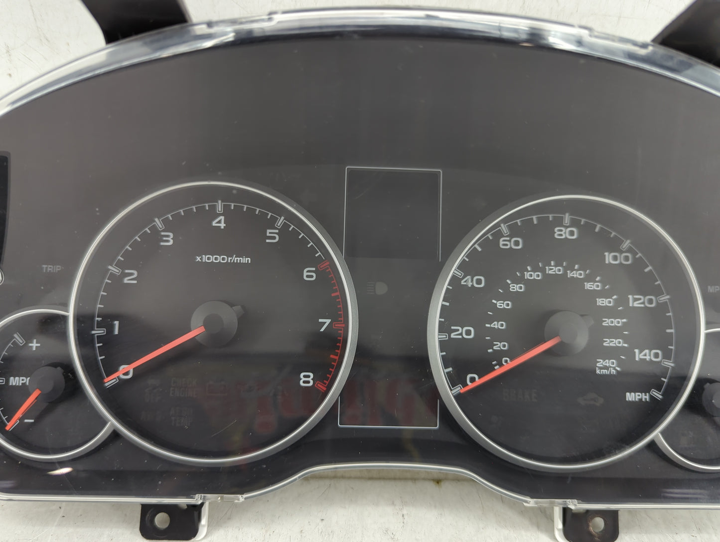 2013-2014 Subaru Legacy Instrument Cluster Speedometer Gauges P/N:R42648SDO140 FS-0337 Fits Fits 2013 2014 OEM Used Auto Par