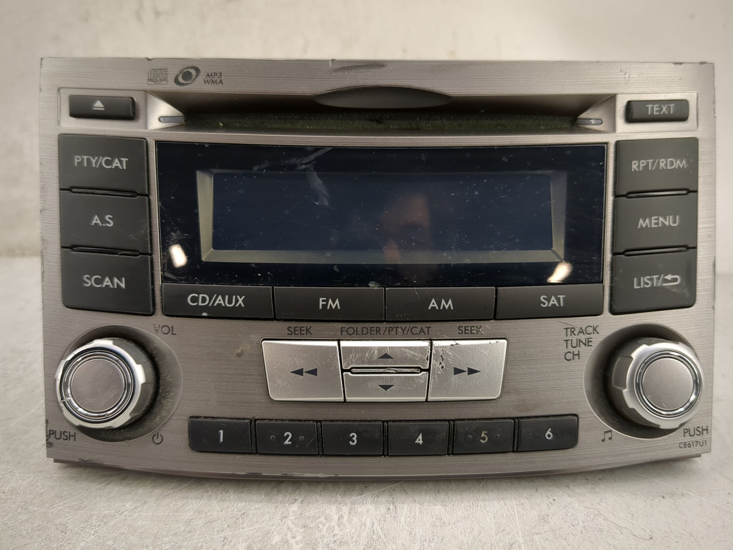 2012-2014 Subaru Legacy Radio AM FM Cd Player Receiver Replacement P/N:86201AJ61A PF-3380I-A, 86273 AJ01 Fits Fits 2012 2013