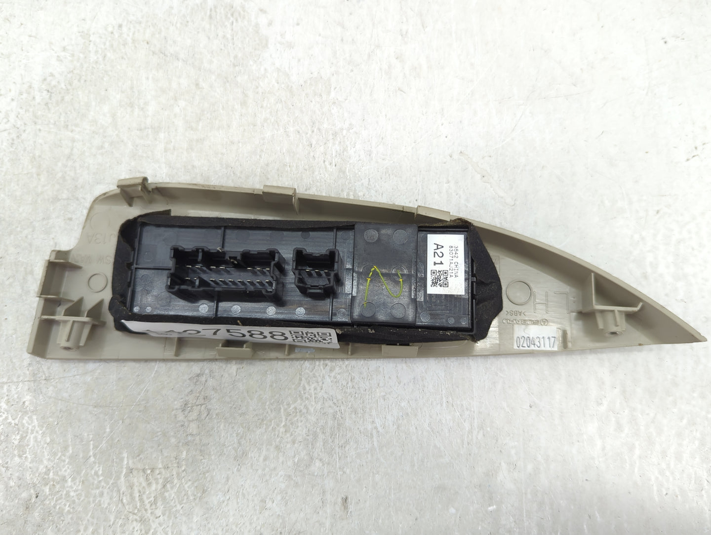 2013-2014 Subaru Legacy Master Power Window Switch Replacement Driver Side Left P/N:83071AJ21A Fits Fits 2013 2014 OEM Used 