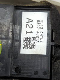 2013-2014 Subaru Legacy Master Power Window Switch Replacement Driver Side Left P/N:83071AJ21A Fits Fits 2013 2014 OEM Used 