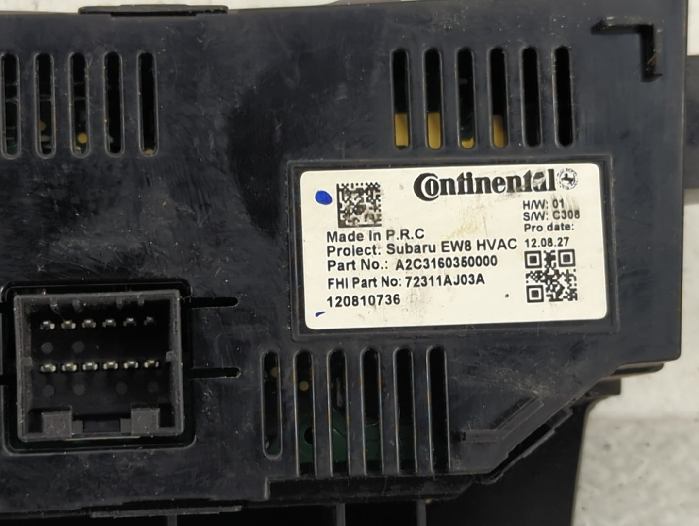 2010-2014 Subaru Legacy Climate Control Module Temperature AC/Heater Replacement P/N:A2C3160350000 72311AJ03A Fits OEM Used 