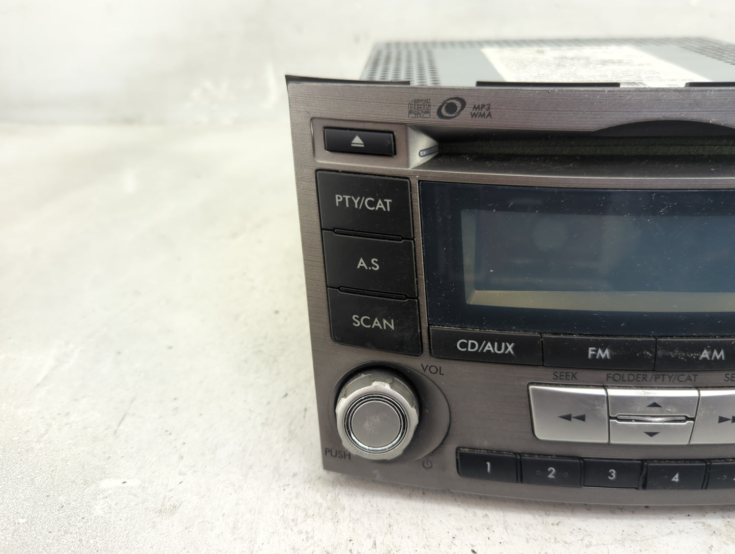 2012-2014 Subaru Legacy Radio AM FM Cd Player Receiver Replacement P/N:86201AJ61A Fits Fits 2012 2013 2014 OEM Used Auto Par