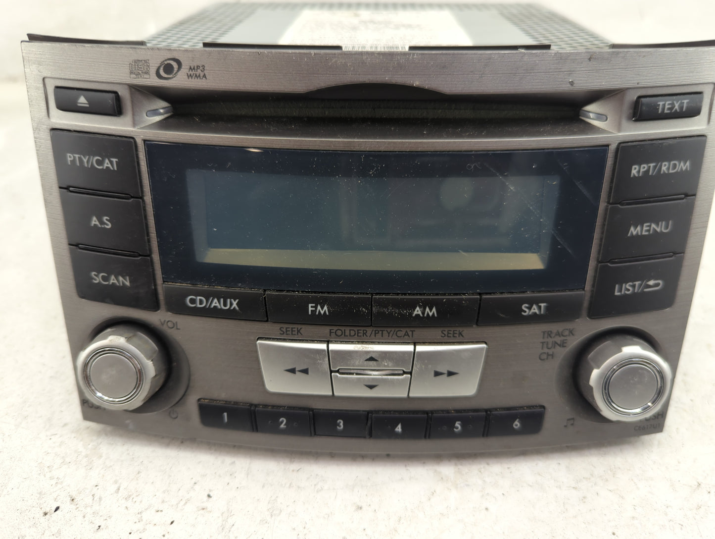 2012-2014 Subaru Legacy Radio AM FM Cd Player Receiver Replacement P/N:86201AJ61A Fits Fits 2012 2013 2014 OEM Used Auto Par