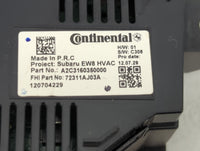 2010-2014 Subaru Legacy Climate Control Module Temperature AC/Heater Replacement P/N:A2C3160350000 72311AJ03A Fits OEM Used 