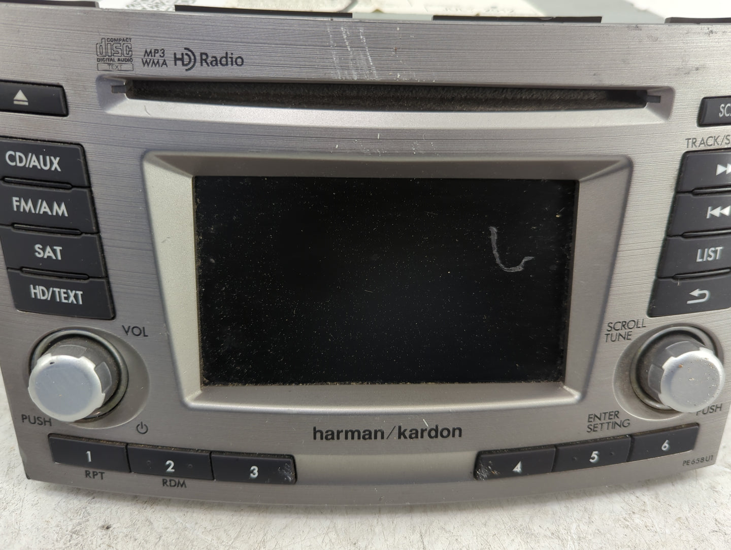 2013-2014 Subaru Legacy Radio AM FM Cd Player Receiver Replacement P/N:86201AJ65A CQ-JF11E04D Fits Fits 2013 2014 OEM Used A