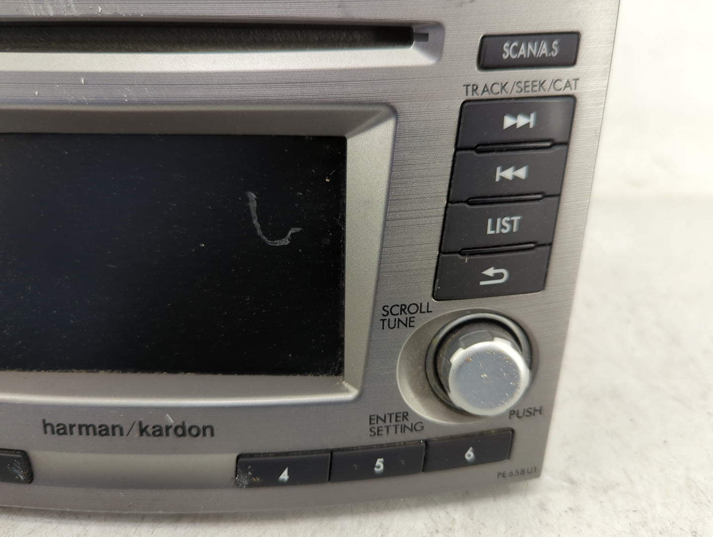 2013-2014 Subaru Legacy Radio AM FM Cd Player Receiver Replacement P/N:86201AJ65A CQ-JF11E04D Fits Fits 2013 2014 OEM Used A